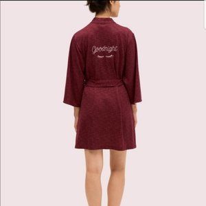 Kate Spade Purple "Goodnight" Robe NWT